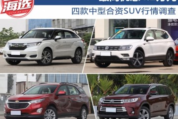 最高优惠4.2万元四款中型合资SUV行情查询