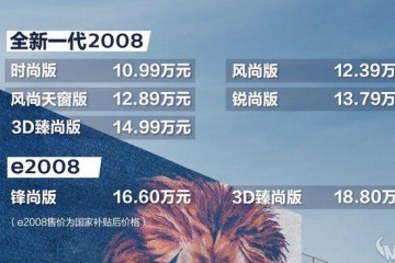 多处细节凸显诚心全新春风美丽2008/e2008上市售10.99-18.80万元